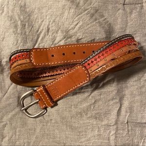 Fossil multicoloured leather belt